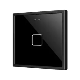 Zennio ZVIF70X1A Flat 70 Х1. PC-ABS Емкостный выключатель 70x70 - 1 кнопка - Антрацит (рамка ZS70 не входит в комплект) арт. ZVIF70X1A