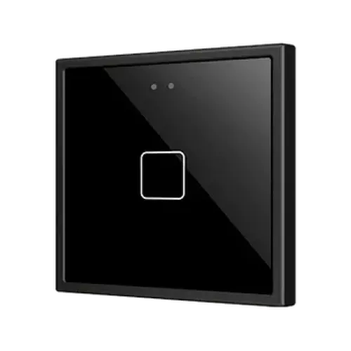 Zennio ZVIF70X1A Flat 70 Х1. PC-ABS Емкостный выключатель 70x70 - 1 кнопка - Антрацит (рамка ZS70 не входит в комплект) арт. ZVIF70X1A
