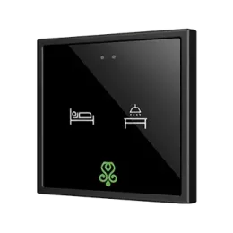 Zennio ZVIF70X2 Flat 70х2. PC-ABS Емкостный выключатель 70x70 - 2 кнопки - Custom (рамка ZS70 не входит в комплект) арт. ZVIF70X2