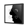 Zennio ZVIF70X4 Flat 70х4. PC-ABS Емкостный выключатель 70x70 - 4 кнопки - Custom (рамка ZS70 не входит в комплект) арт. ZVIF70X4