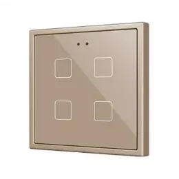 Zennio ZVIF70X6C Flat 70 X6  PC-ABS Емкостной сенсорный выключатель с подсветкой - шампань  - арт. ZVIF70X6C