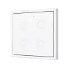 Zennio ZVIF70X6S Flat 70х6. PC-ABS Емкостной сенсорный выключатель с подсветкой - серебристый  - арт.ZVIF70X6S