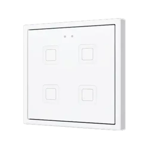 Zennio ZVIF70X6S Flat 70х6. PC-ABS Емкостной сенсорный выключатель с подсветкой - серебристый  - арт.ZVIF70X6S