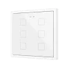 Zennio ZVIF70X6W Flat 70х6. PC-ABS Емкостной сенсорный выключатель с подсветкой - белый  - арт. ZVIF70X6W