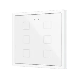Zennio ZVIF70X6W Flat 70х6. PC-ABS Емкостной сенсорный выключатель с подсветкой - белый  - арт. ZVIF70X6W