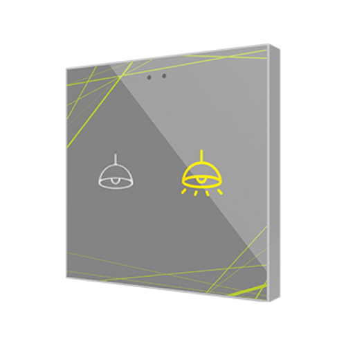 ZENNIO ZVIFR2 KNX-Tastsensor Flat RGB  - Емкостный сенсорный выключатель - 2 кнопки - стандарт - арт. ZVIFR2