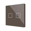 ZENNIO ZVIFR2M KNX-Tastsensor Flat RGB  - Емкостный сенсорный выключатель - 2 кнопки - мокко - арт. ZVIFR2M