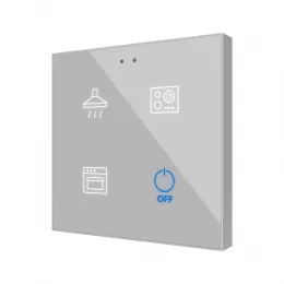 ZENNIO ZVIFR4 KNX-Tastsensor Flat RGB - Емкостный сенсорный выключатель с подсветкой - 4-кнопки - стандарт - арт. ZVIFR4