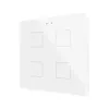 ZENNIO ZVIFR4W KNX-Tastsensor Flat RGB - Емкостный сенсорный выключатель с подсветкой - 4-кнопки - белый-  арт. ZVIFR4W