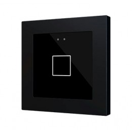 Zennio ZVIFR55X1A Емкостный сенсорный выключатель с RGB-подсветкой (55 x 55 мм) Flat RGB 55 X1 арт. ZVIFR55X1A цвет антрацитовый