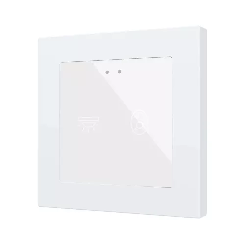 Zennio ZVIFR55X2 Емкостный сенсорный выключатель с RGB-подсветкой (55 x 55 мм) Flat RGB 55 X2 арт. ZVIFR55X2 цвет на выбор
