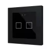 Zennio ZVIFR55X2A Емкостный сенсорный выключатель с RGB-подсветкой (55 x 55 мм) Flat RGB 55 X2 - антрацит - арт. ZVIFR55X2A