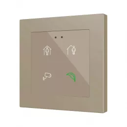 Zennio ZVIFR55X4 Емкостный сенсорный выключатель с RGB-подсветкой (55 x 55 мм) Flat RGB 55 X4 арт. ZVIFR55X4 цвет на выбор