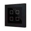 Zennio ZVIFR55X4A Емкостный сенсорный выключатель с RGB-подсветкой (55 x 55 мм) Flat RGB 55 X4 - антрацит -  арт. ZVIFR55X4A
