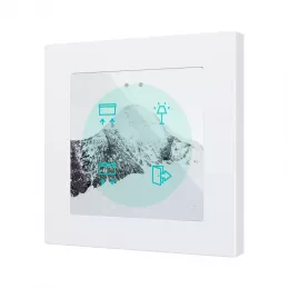Zennio ZVIFR55X4 Емкостный сенсорный выключатель с RGB-подсветкой (55 x 55 мм) Flat RGB 55 X4 -  360°  под заказ - арт. ZVIFR55X4C360