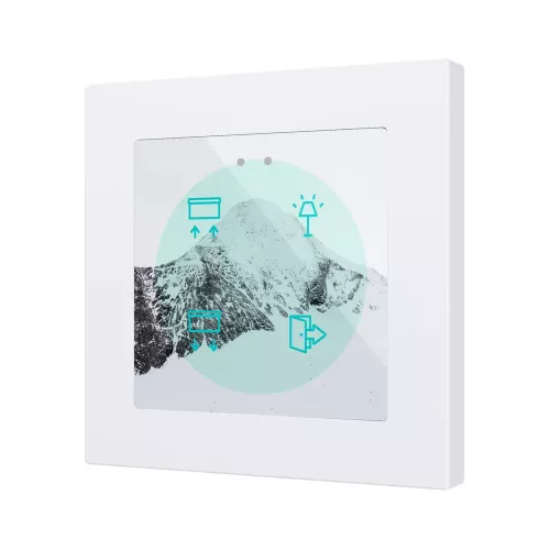 Zennio ZVIFR55X4 Емкостный сенсорный выключатель с RGB-подсветкой (55 x 55 мм) Flat RGB 55 X4 -  360°  под заказ - арт. ZVIFR55X4C360