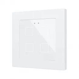 Zennio ZVIFR55X4W Емкостный сенсорный выключатель с RGB-подсветкой (55 x 55 мм) Flat RGB 55 X4 арт. ZVIFR55X4W