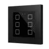 Zennio ZVIFR55X6A Емкостный сенсорный выключатель с RGB-подсветкой (55 x 55 мм) Flat RGB 55 X6 - антрацит - арт. ZVIFR55X6A