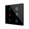 ZENNIO ZVIFR6 KNX Емкостный сенсорный выключатель Flat с подсветкой RGB-6 кнопок-обычная- арт.ZVIFR6