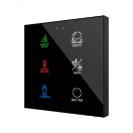 ZENNIO ZVIFR6 KNX Емкостный сенсорный выключатель Flat с подсветкой RGB-6 кнопок-обычная- арт.ZVIFR6
