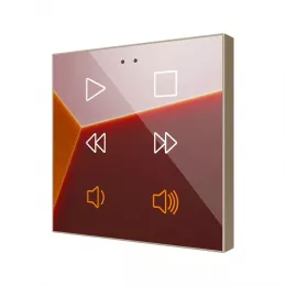 ZENNIO ZVIFR6C360  KNX Емкостный сенсорный выключатель Flat с подсветкой RGB-6 кнопок-360° под заказ - арт.ZVIFR6C360