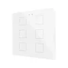 ZENNIO ZVIFR6W KNX Емкостный сенсорный выключатель Flat с подсветкой RGB-6 кнопок-белый - арт. ZVIFR6W