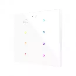ZENNIO ZVIFR8 KNX Емкостный сенсорный выключатель Flat  с подсветкой RGB - 8 кнопок- обычный - арт. ZVIFR8