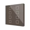 ZENNIO ZVIFR8M  KNX Емкостный сенсорный выключатель Flat  с подсветкой RGB - 8 кнопок- мокко - арт.ZVIFR8M