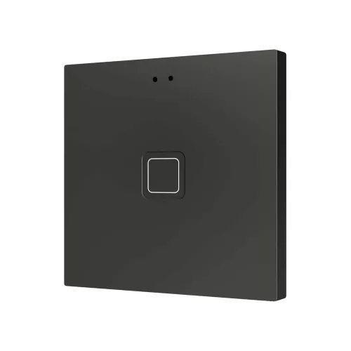 ZENNIO ZVITR1A KNX емкостный сенсорный выключатель  Tecla  с RGB подсветкой - 1 кнопка - антрацит- арт.ZVITR1A