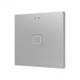 ZENNIO ZVITR1 KNX емкостный сенсорный выключатель  Tecla  с RGB подсветкой - 1 кнопка - серебристый  - арт. ZVITR1S