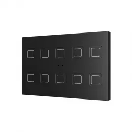 ZENNIO ZVITRXL10A KNX  Сенсорный переключатель  Tecla RGB  XL -с подсветкой | 10 кнопок-антрацит-  арт. ZVITRXL10A
