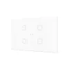 ZENNIO ZVITRXL4W KNX  Сенсорный переключатель  Tecla RGB  XL -с подсветкой | 4 кнопки- белый- арт.ZVITRXL4W