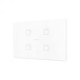 ZENNIO ZVITRXL4W KNX  Сенсорный переключатель  Tecla RGB  XL -с подсветкой | 4 кнопки- белый- арт.ZVITRXL4W
