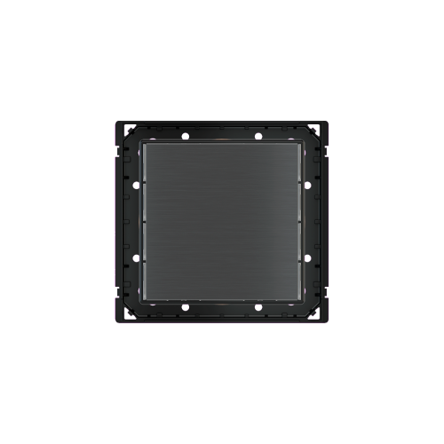 (Снято с производства) Мультисенсорная крышка ES2 с символами 71 серии (60X60) Металл Титан арт. EK-T1Q-GBS-ES2 Продается только при предоставлении проекта