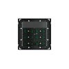 Комплект 1 клавиша 71 серии горизонтальная прямоугольная (60X15) интенсивного черного цвета soft touch арт. EK-T4R-GAF-
