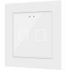 Zennio ZVI-F55X2-W Выключатель сенсорный KNX Flat 55 X2, 2-кнопочный, цвет белый арт. ZVI-F55X2-W (снято с производства, замена арт. ZVIF55X2V2W)