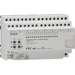 Gira 103800 Реле устройство управления жалюзи Instabus KNX/EIB, 16/8-канальное арт. 103800