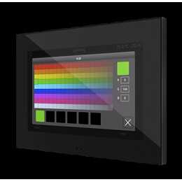 Zennio ZVIZ70V2A Z70 - цветная сенсорная панель с дисплеем 7", пластиковая рамка, цвет черный арт. ZVIZ70V2A