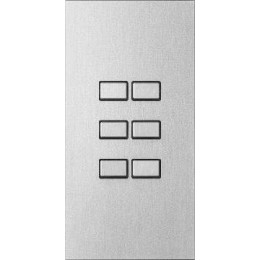 Панель управления Largho X6, сталь, плоские кнопки арт. 60113-06-SF