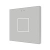 Zennio ZVIF1V2S Выключатель сенсорный KNX Flat 1 V2, 1-кнопочный, LED индикация, цвет серебряный арт. ZVIF1V2S (снято с производства)