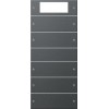 Gira 219528 Комплект клавиш Plus, 5 шт. (2+3) , цвет антрацит арт. 219528