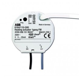 ABB 6164/11 U-500 Электронный активатор для термоэлектрических приводов 230В, 1канальный, FM арт. 6164/11 U-500