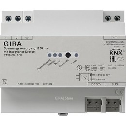 Gira 213800 Источник электропитания KNX 1280 мА с интегрированным дросселем арт. 213800