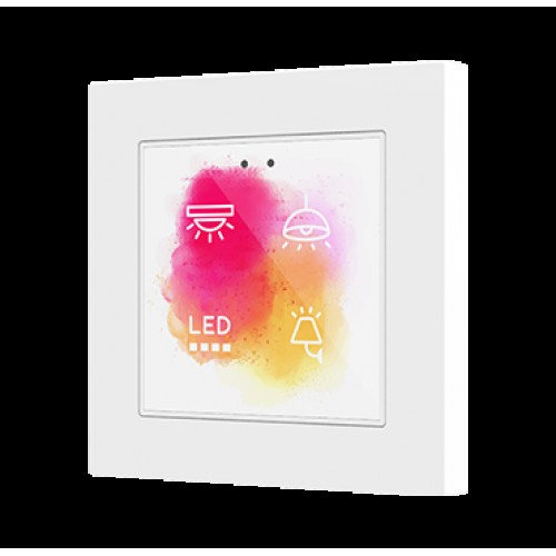 Zennio ZVIF55X4VTCUS Емкостный сенсорный выключатель с подсветкой (55 x 55 мм) Flat 55 X4 vT, цвет на выбор арт. ZVIF55X4VTCUS (снято с производства, замена ZVIF55X4V2CUS)