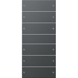 Gira 218628 Комплект клавиш, 6 шт. (3+3), цвет антрацит арт. 218628