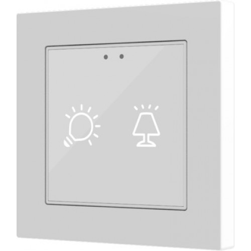 Zennio ZVI-F55X2 Выключатель сенсорный KNX Flat 55 X2, 2-кнопочный, цвет на выбор арт. ZVI-F55X2 (снято с производства, замена арт. ZVIF55X2V2)