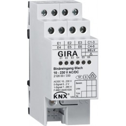 Gira 212600 KNX Двоичный вход 6-местный. 10 - 230 В AC/DC арт. 212600