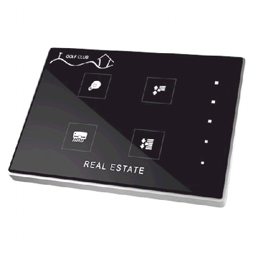 Zennio ZVI-TMDP4-P Выключатель сенсорный KNX Touch-MyDesign Plus, 4-кнопочный арт. ZVI-TMDP4-P