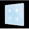 Zennio ZVIF4V2 Выключатель сенсорный KNX Flat 4 V2, 4-кнопочный, LED индикация, цвет на выбор арт. ZVIF4V2 (снято с производства)