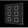 Zennio ZVIF6V2A Выключатель сенсорный KNX Flat 6 V2, 6-кнопочный, LED индикация, цвет чёрный арт. ZVIF6V2A (снято с производства)